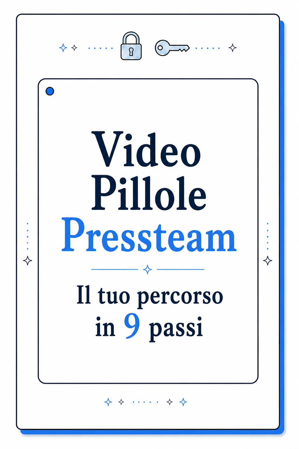 Video Pillole Pressteam — Il tuo percorso in 9 passi
